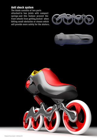 Illustration for article titled Mercury In-Line Skates Let You Glide On a Shock-Absorbed Cushion Of Air
